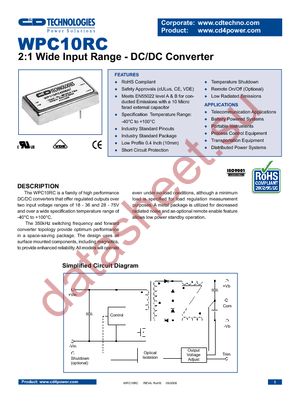 WPC10R24D05NC datasheet  